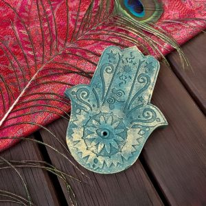 Hamsa kéz füstölőtartó