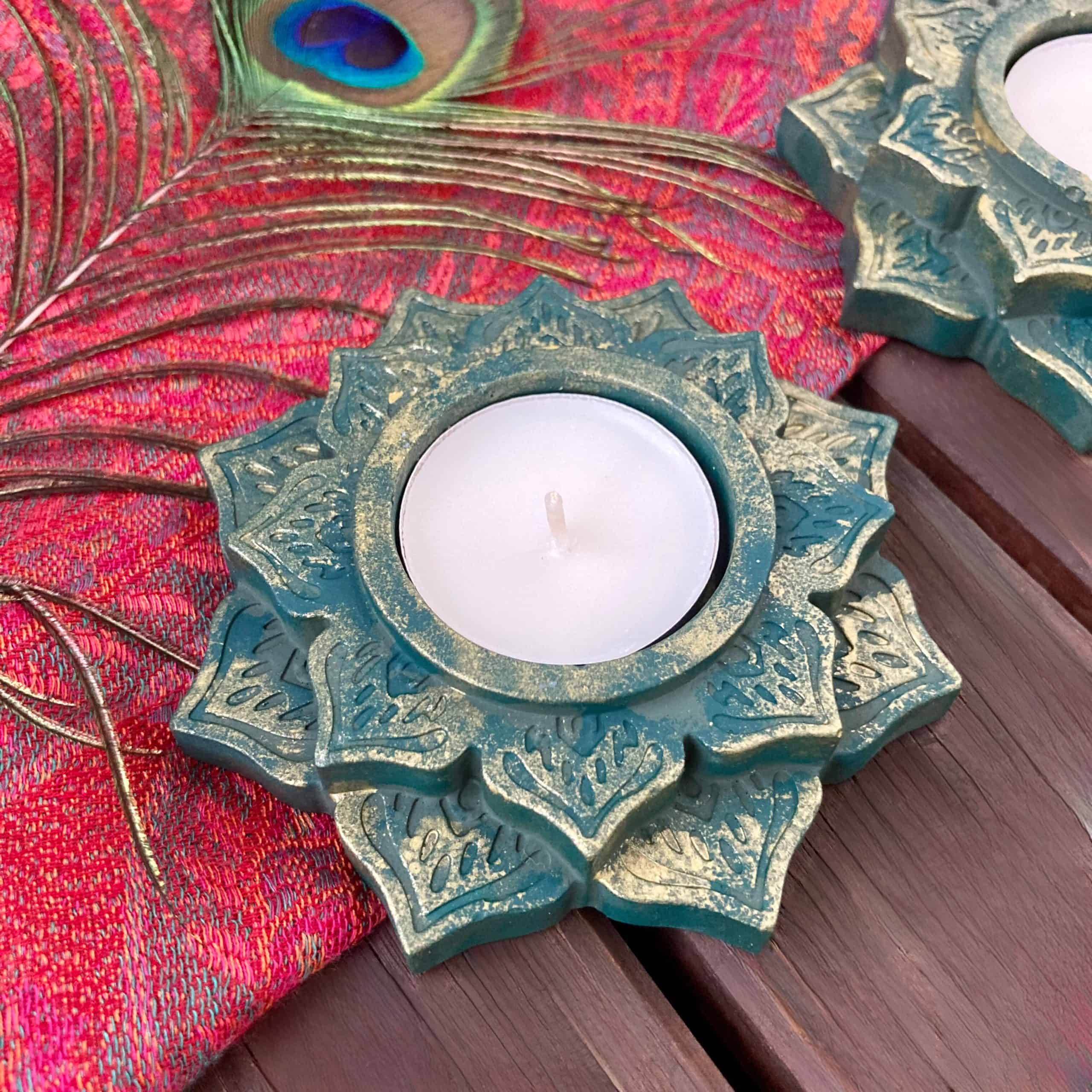 Mandala mécsestartó
