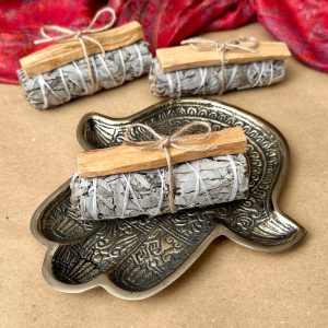 Fehér zsálya és palo santo tértisztító szett