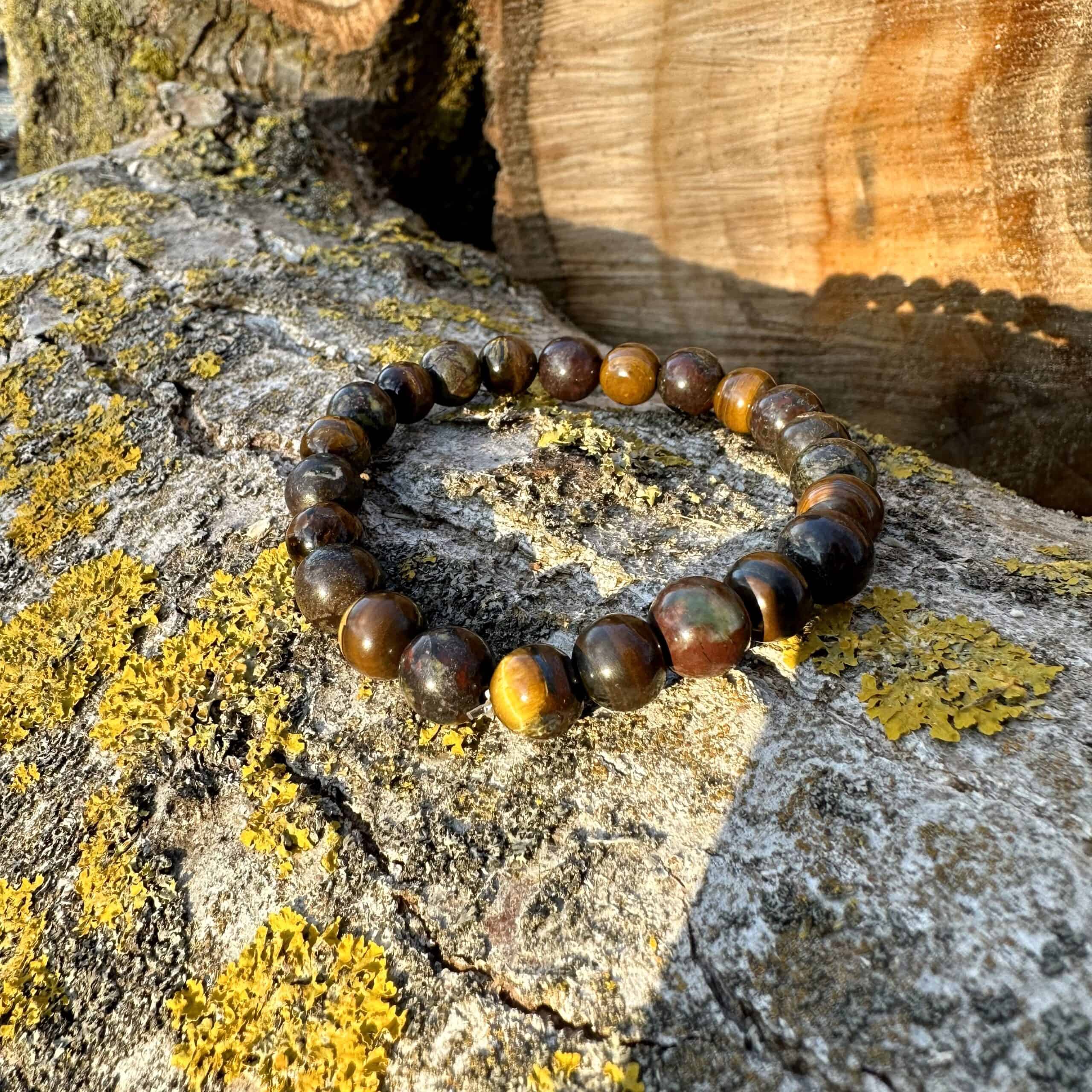 Sárkánykő és tigrisvas karkötő